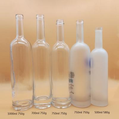 Cina Europa e Stati Uniti Super Flint Glass Voce cristallina ghiacciata Vodka Whisky Liquor Bottiglie di vetro in vendita