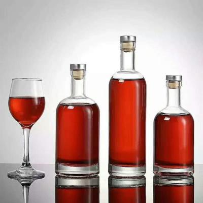 China XO/Brandy/Whiskey/Vodka Crystal White Glass Bottle with Decal Surface Handling for sale