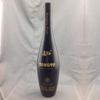 China Botella de vidrio de aceite de oliva de punta de tornillo con manejo de la superficie decal y bienvenido OEM / ODM en venta