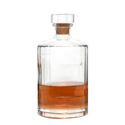 China Super Flint Glass Material Frosted Empty Liquor Wine Glass Bottles 200ml 375ml 750ml for sale