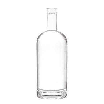 China Customized  Logo 375ml Small Bottles Packaging for 200ml Clear Alcohol Liquor for sale