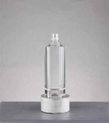 China Hot Stamping Round Ciroc Vodka Glass Bottle for Round Surface Handling for sale