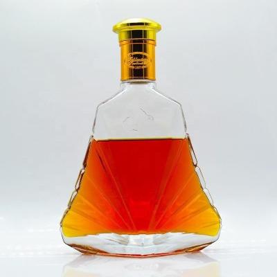 China Brandy Bottles Custom Design Empty Liquor Bottle for 750ml Vodka Glass Bottle for sale