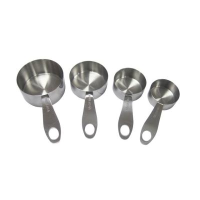 China 201 Cup Set Stainless Steel 4 Food Grade Stainless Steel Measuring Pieces For Cooking And Baking for sale