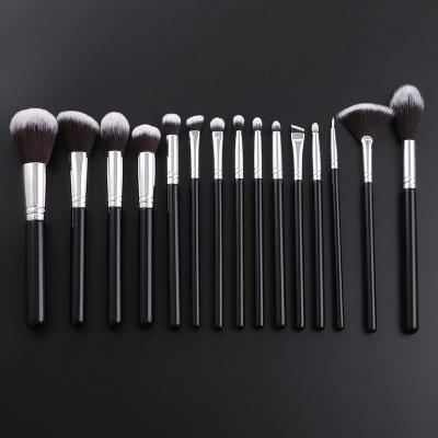 China Angular Blush IPRESTA High Quality Synthetic Hair Makeup Brush Set Concealer Blush and Foundation High End Makeup Brush 15pcs for sale