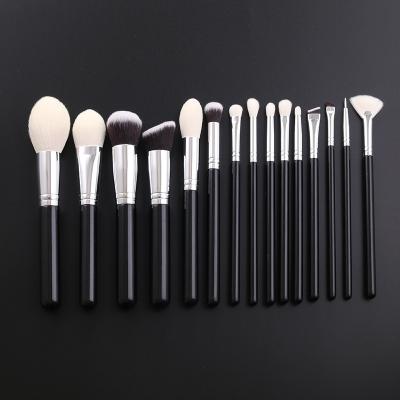 China Angular Blush IPRESTA Private Label High End Personalized Hair 15pcs High Quality Makeup Brush Set for sale