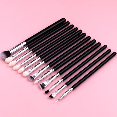 China Angular Blush Low MOQ Low MOQ Custom Eyeshadow 12pcs High End Custom Hair Brush Set Wholesale Private Label Fluffy From Factory for sale