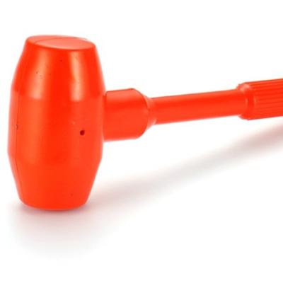 China Machinist Hammer Round Ball Blow Dead Hammer With Orange Color for sale