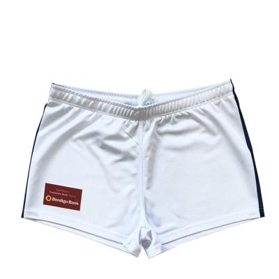 China Wholesale Custom Anti-wrinkle White Sweated White Football Shorts For Team for sale