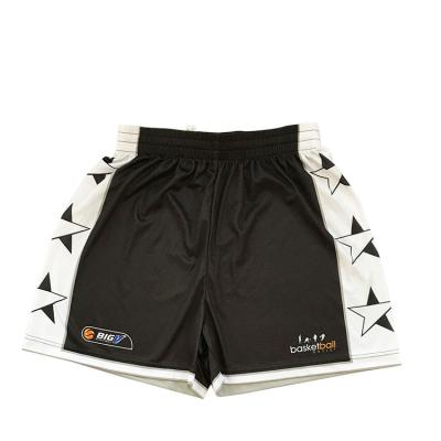 China 100% Polyester Breathable White Custom Guangdong Basketball Shorts for sale