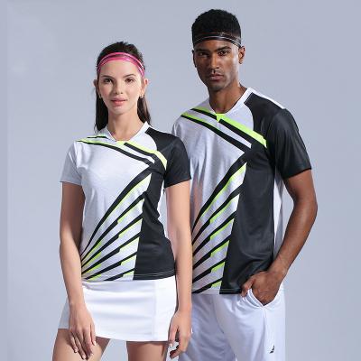 China Men's Quick Dry Breathable Game Women Teardrop Sleeve Good Stretch And Tennis Shorts And Skirt for sale