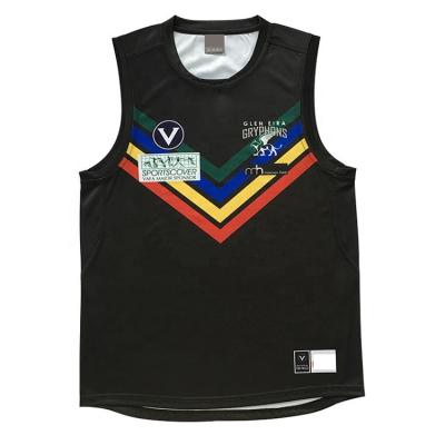 China Full Service Antibacterial Custom Afl Tank Tops OEM Service Sublimation AFL Football Jumper Customized Footy Jumper Uniform AFL for sale