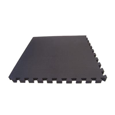 China High Quality Black T Grain Interlock Mat EVA Rubber Tile Interlock Floor Epdm Gym Mat for sale