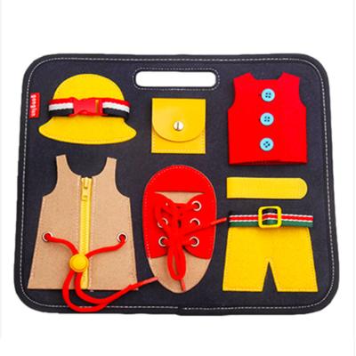 China Outdoor Felt Boards Toddler Busy Board Eco-friendly Material Toy For Kid Montessori for sale