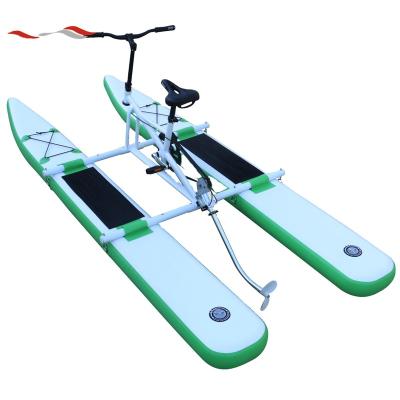 China Popular PVC Adult Sea Sports One Person Inflatable Mobile Water Bike Water Proof for sale