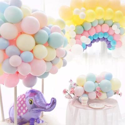 China Wholesale 10 Inch Advertising Toy 100pcs Globos Latex Balloon Pastel Kit 5 Assorted Macaron Candy Color Latex Balloons for sale