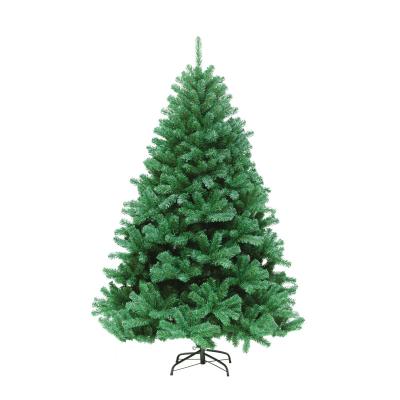 China Custom Giant 8ft Christmas Days PVC 6ft 7ft LED Light Artificial Christmas Tree For Christmas Decoration for sale