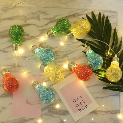 China 2019 Regular Wholesale Party Light Bulb Power Supply Rainbow Color Christmas Curtain Decoration LED Lights for sale