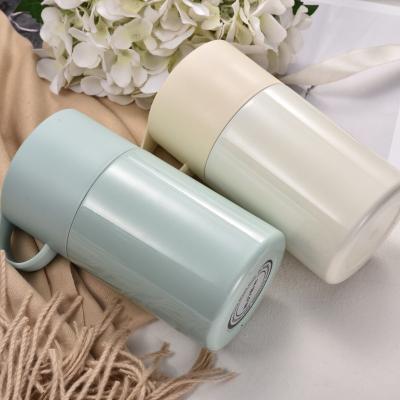 China PORTABLE Customized Large Capacity Food Flask With Spoon Stainless Steel Food Container Jars for sale