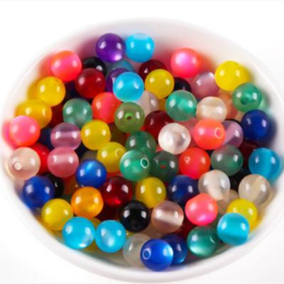 China For New Decoration Trends Chrismars Gift Colored DIY Plastic Ball For Jewelry for sale