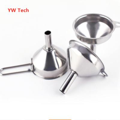 China Sustainable Kitchen Thickened Stainless Steel Liquid Funnel Household Dispenser Tool Funnel for sale