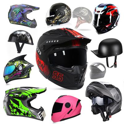 China PP/Plastic Dirt Bike Ballistic Half Full Face Bike Cover Cyberpunk Motorcycle Cycling Accessories Carbon Fiber Smart Motorbike Fast Helmets for sale