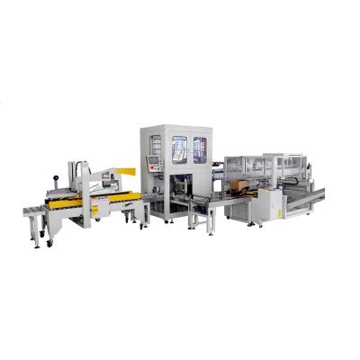 China Automatic Food Entry Top Loading Sealing And Strapping Machine For Carton Box Production Line Packing Line for sale