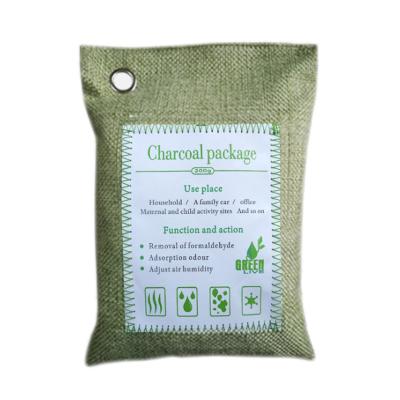 China Custom Made High Quality Bamboo Charcoal Moisture Damper Private Label Bags Car Air Purifying Air Purifying Air Freshener for sale