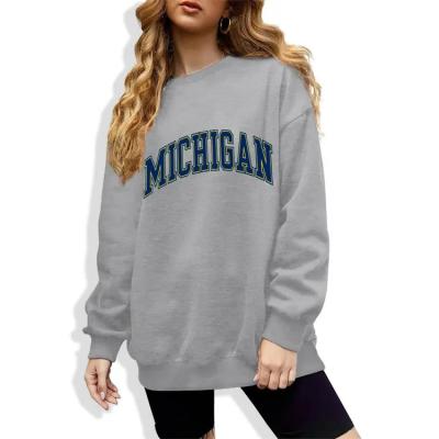 China Anti-wrinkle Fashion Letter Printed Casual Thickening Print Sweatshirt Crewneck Hip Hop Sweatshirt for sale