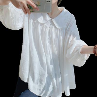 China Anti-pilling New Product Spring And Autumn Women Lace Shirt Female Fashionable Casual Blouse for sale