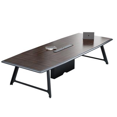 China Invisible Box Filling & LANRAN E1 MFC 6/8 Panel USB People Meeting Table Steel Conference Steel Head Luxury Furniture for sale