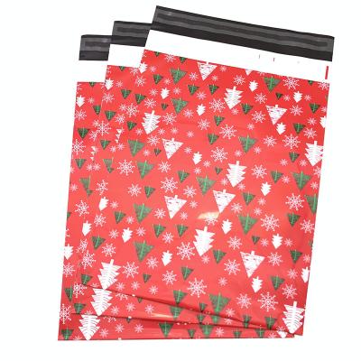 China 2022 New Christmas Tree Nice Printing Mailing Bags Custom Gift Packaging Mailing Bag For Christmas Decoration Supplies Postage polymailers for sale