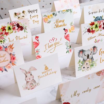 China Europe Customized Paper Colorful Thank You Cards Happy Birthday Just Married Valentine's Day Card Business High Quality Gift Cards for sale