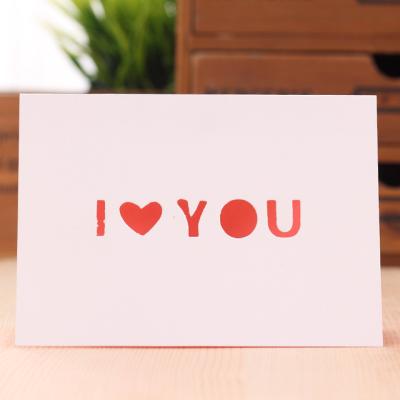 China Europe kids new valentines cards 2022 design for valentines day gift paper cards handmade heart love you forever greeting card for sale