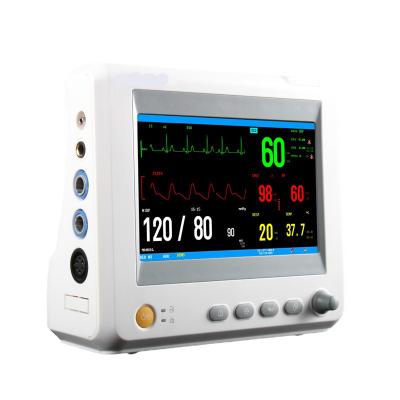 China Medical Health Care 8 Inch Real Color TFT Screen Vital Signs ECG Machine for Hospital and Clinic Multiparameter ICU Monitor for sale