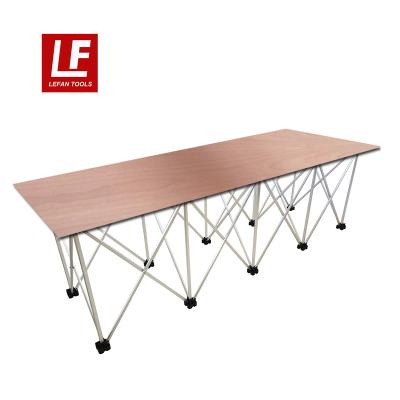 China Easy to carry Folding Work Table Stand with 10 Support Legs for sale