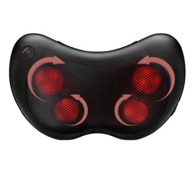 China Body China Made Shiatsu Neck Massage Pillow Heating Kneading Rechargeable Cordless Neck Massager for sale