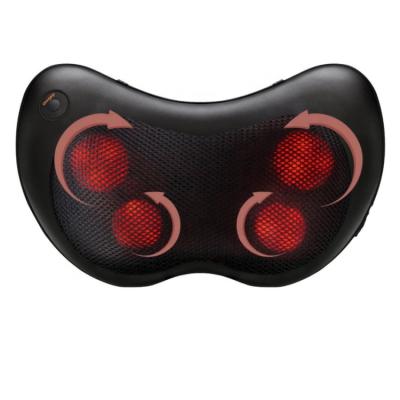 China Cheap Body Price Shiatsu Neck Massage Pillow Heating Kneading Rechargeable Cordless Neck Massager For Pain Relief for sale