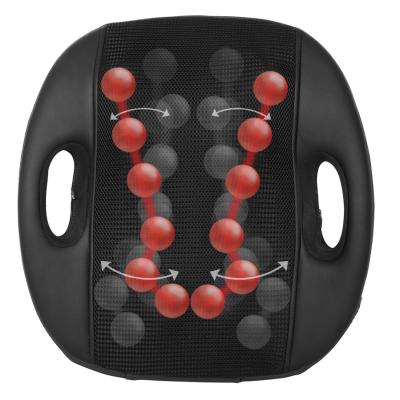 China Body Massager 12 Heads Shiatsu Neck Massager Cushion Heating Back Massager for sale