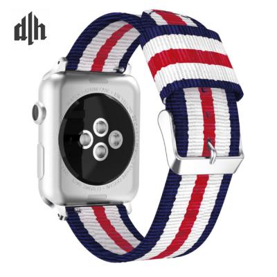 China Fanshion New Hotsale 2020 Changeable Customized Nylon NATO Canvas For Apple Watch i Watch Band Strap NATO Canvas Factory for sale