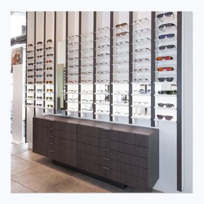 China Plated High End Interior Design Optical Shop Decoration Optical Fittings and Displaying Optical Shop Fixtures for sale