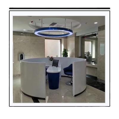 China Display Function Customized Office Reception Desk Front Desk Information Desk for sale