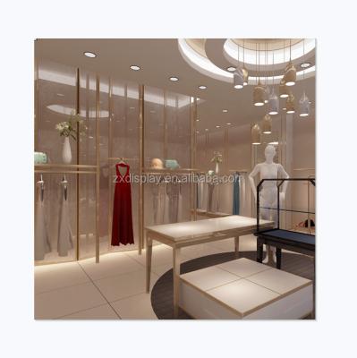 China Retail Cheap Modern Shop Fitting Decoration Woman Clothing Store Display Rack For Store Fixture Fixture for sale