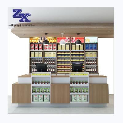 China 2020 Plated Hot Sale Retail Store Counter With Display Self , Cashier Convenience Grocery Retail Store Furniture With Drawer for sale