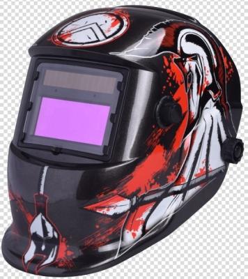 China pp & Solar Powered EN379 Welding Machine Nylon Predator Automatic Darkening Welding Helmet With Funy Decals KM-1600 for sale