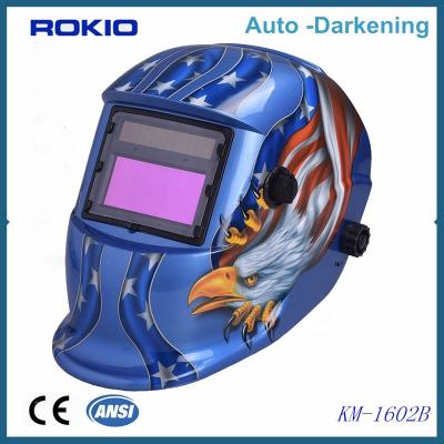 China Solar energy automobile helmet speedglas protop auto welding tarnish welding mask 110*90*9mm for sale