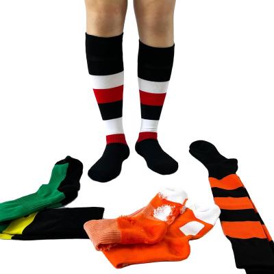 China Breathable Sports Socks Calcetines Running Customized Logo Knee High Designer Long Socks Unisex Football Socks for sale