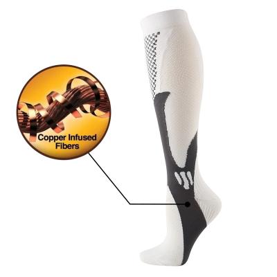 China Custom Breathable Outdoor Elastic Breathable Sweat Socks Sports Compression Absorbing Cycling Socks for sale