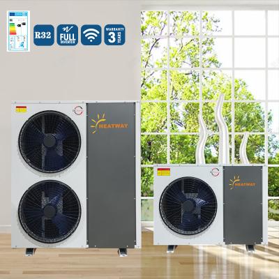 China Hotel 10kw 12kw 16kw 20kw EVI Air to Water Heat Pump EVI Inverter with CAREL Controller and Wifi for sale