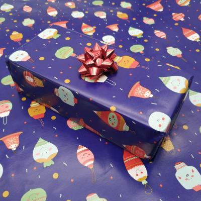 China Factory Price Custom Printing Logo Wrapping Tissue christmas wrapping paper for sale